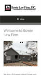 Mobile Screenshot of bowielawoffice.com