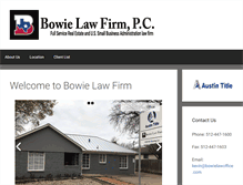 Tablet Screenshot of bowielawoffice.com